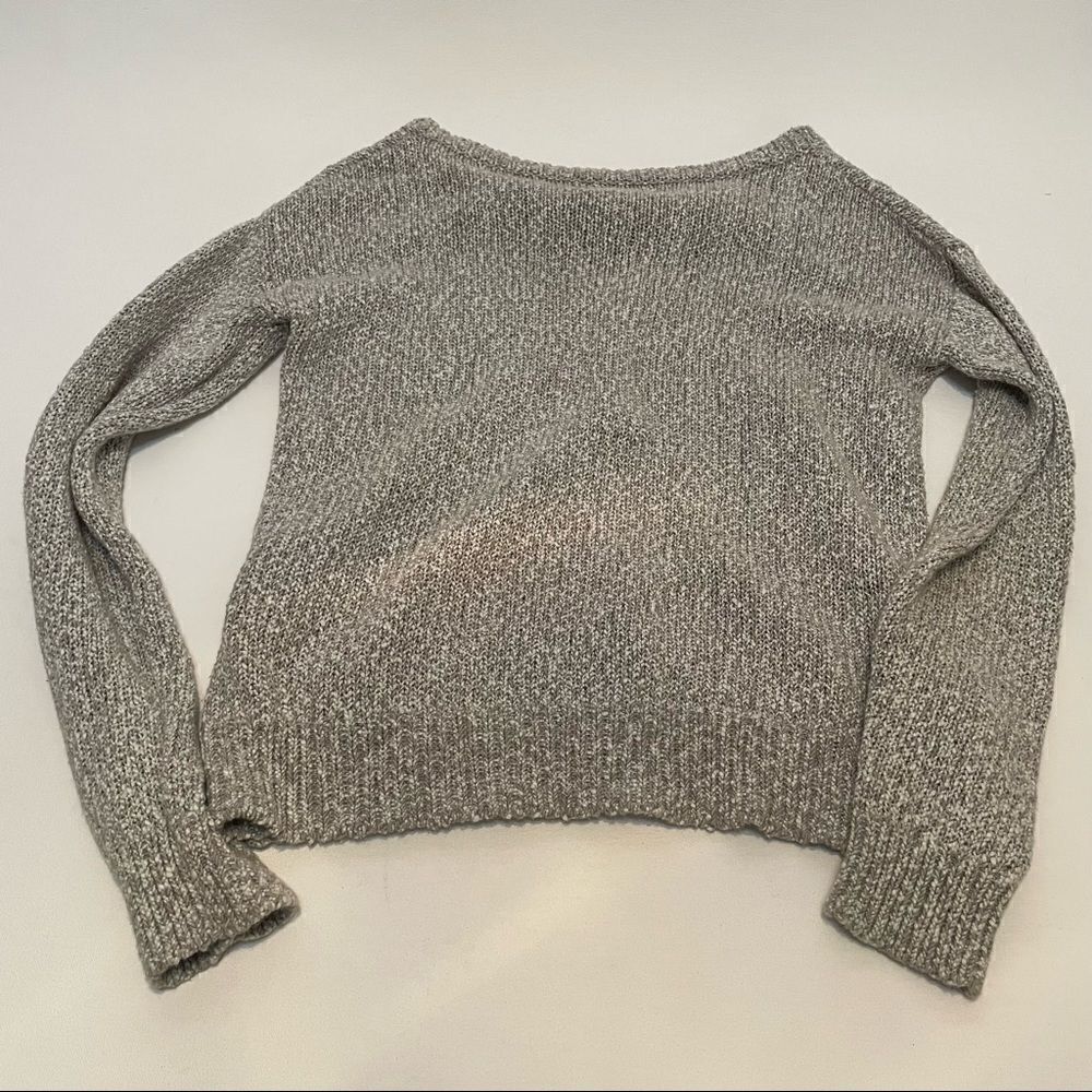 Banana Republic Heritage Collection 100% cotton gray pullover sweater Small - Picture 6 of 10